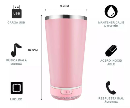 Termo Musical Bluetooth con Aislamiento Térmico