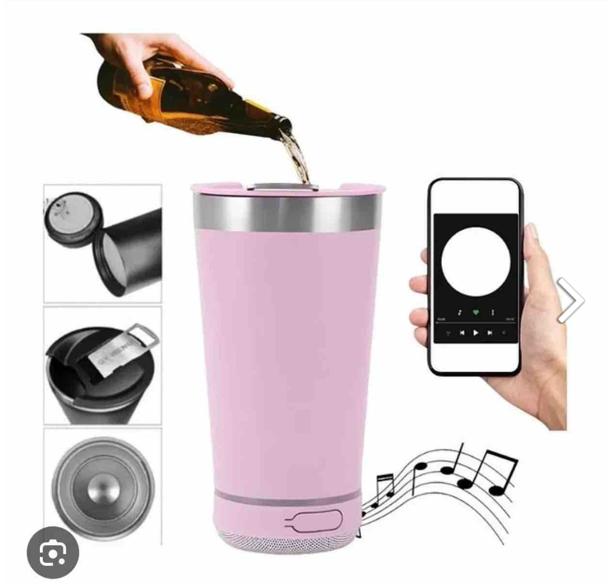 Termo Musical Bluetooth con Aislamiento Térmico