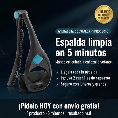 Aféitate la espalda solo en 5 minutos