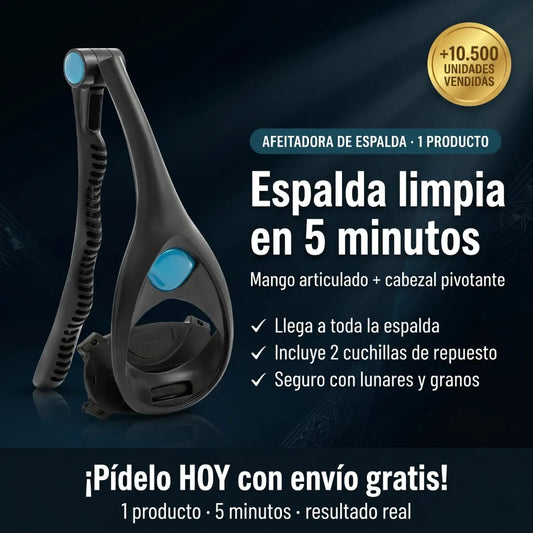 Aféitate la espalda solo en 5 minutos