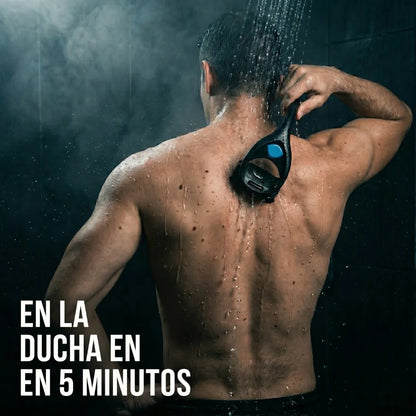Aféitate la espalda solo en 5 minutos