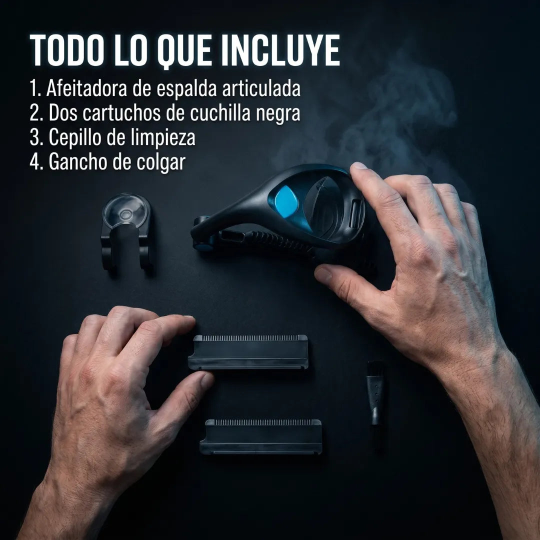 Aféitate la espalda solo en 5 minutos