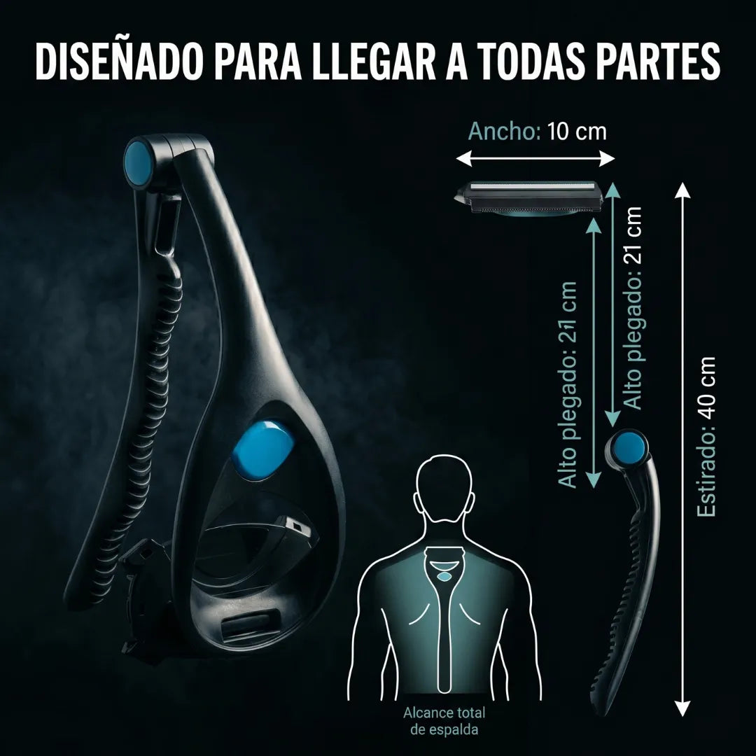 Aféitate la espalda solo en 5 minutos
