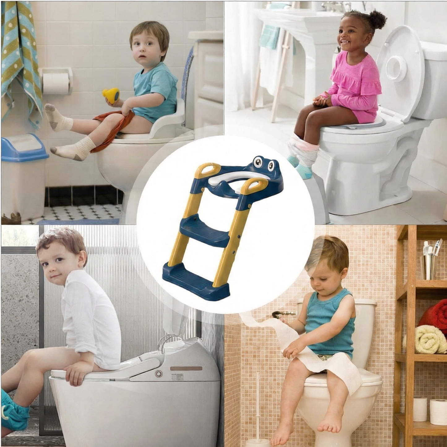 Entrenador de Baño para Niños Plegable