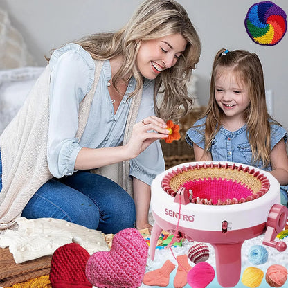 Teje 10x Más Rápido - Máquina Inteligente de 40 Agujas