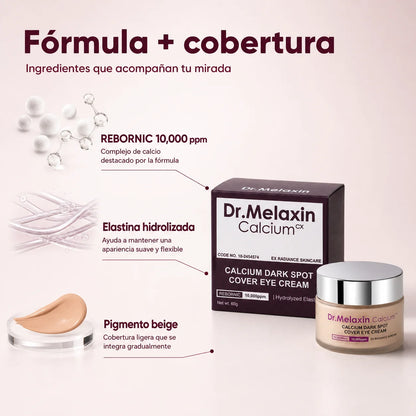 Fórmula de Dr. Melaxin con REBORNIC, elastina hidrolizada y pigmento beige